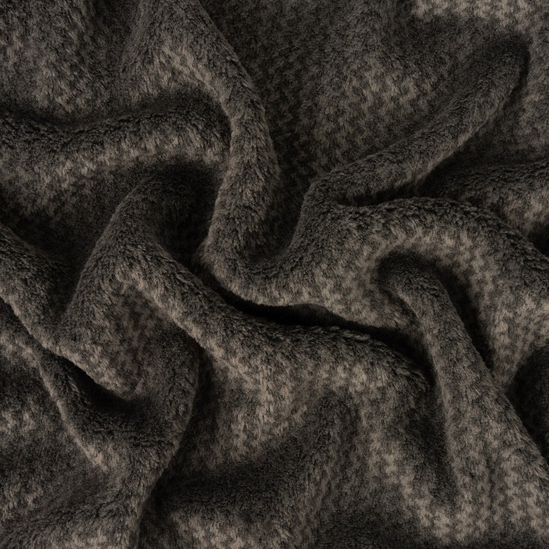 Peat Zig Zags Polyester Fleece