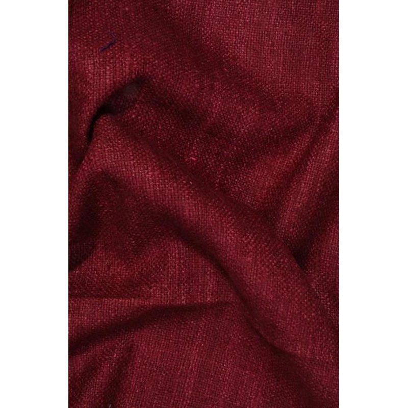 Red Wine Silk Linen (Matka) Fabric