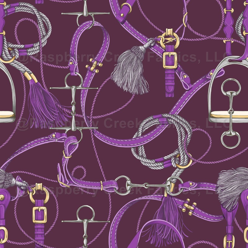 Rider Chic - Vintage Berry with Lilac Tack