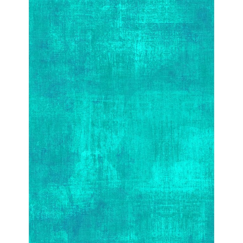 44"-Wilmington Prints - Dry Brush - Turquoise - 100% Cotton