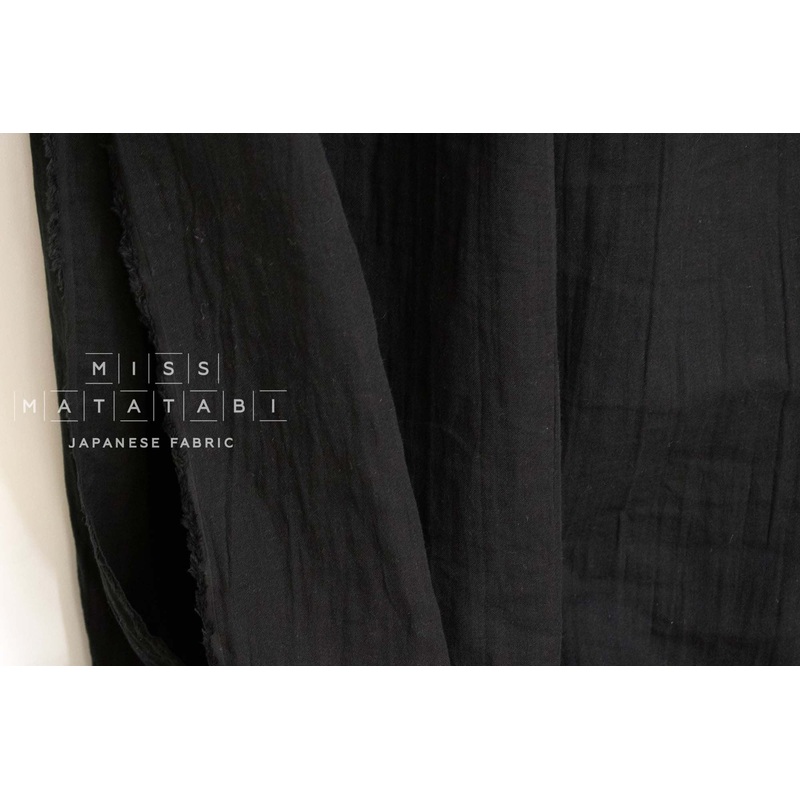 Shokunin Collection Sun-Dried Double Gauze - black