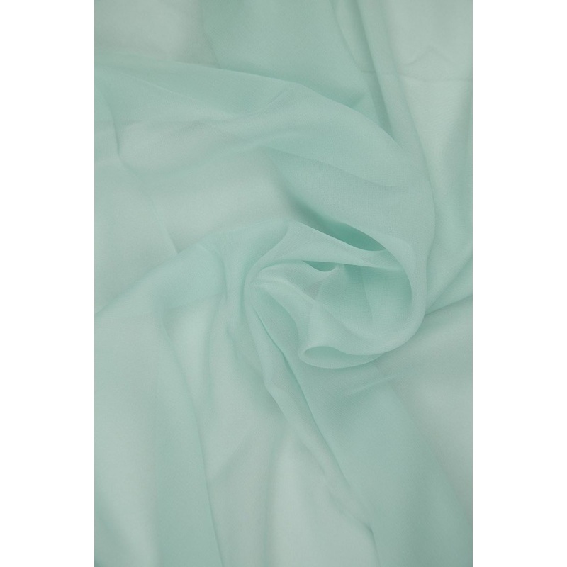 Whispering Blue Silk Chiffon Fabric