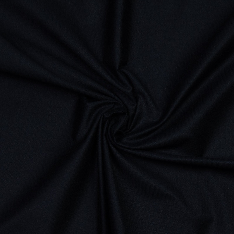 Aleph Black Stretch Cotton Fabric