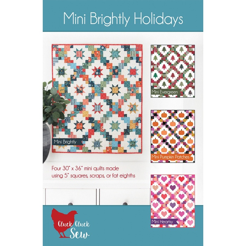Mini Brightly Holidays Quilt Pattern CCS219 by Allison Harris for Cluck Cluck Sew