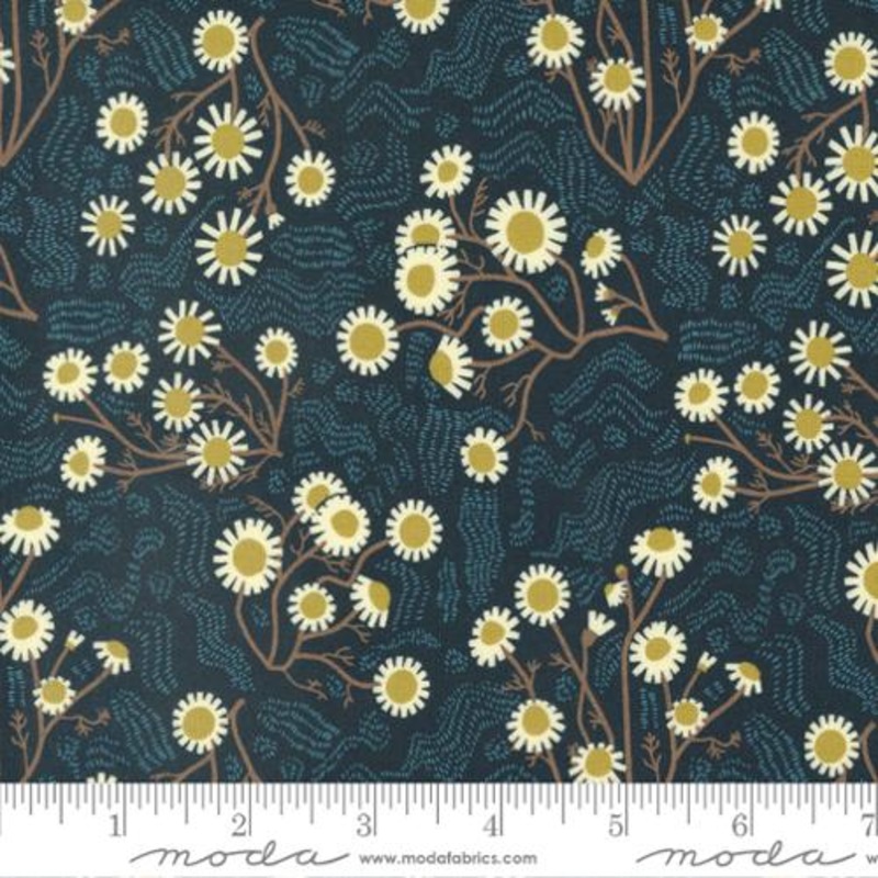 Quaint Cottage-Chamomile Florals Midnight
