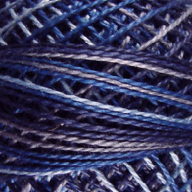 Variegated Pearl Denim Blues