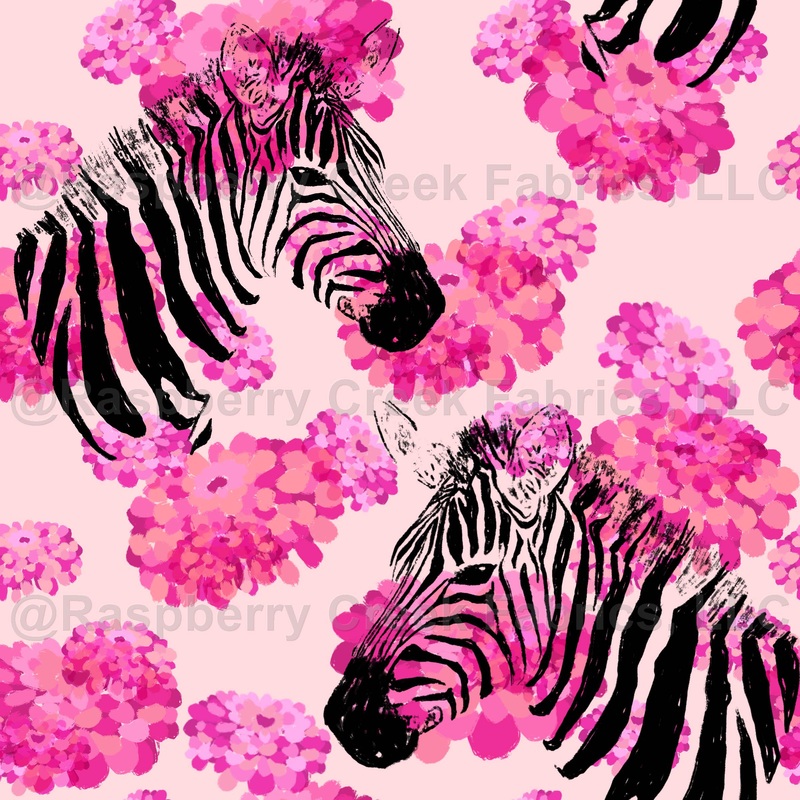 Zebras and zinnias