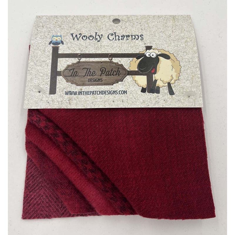 Wooly Charms 5in x 5in Red 5ct # WC4588- Special Order