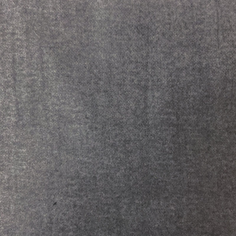 6 1/2 YD PC- Black Seawool Melton Remnant Fabric