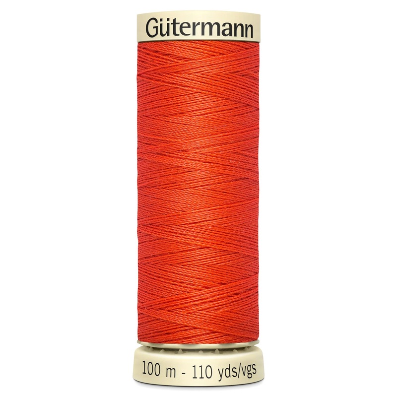 Gutermann Sew All Polyester Sewing Thread - 100m/110 yards - 155 - Orange