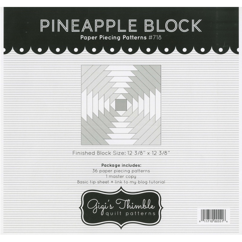 Pineapple Block Foundation Paper Piecing Patterns by Amber Johnson