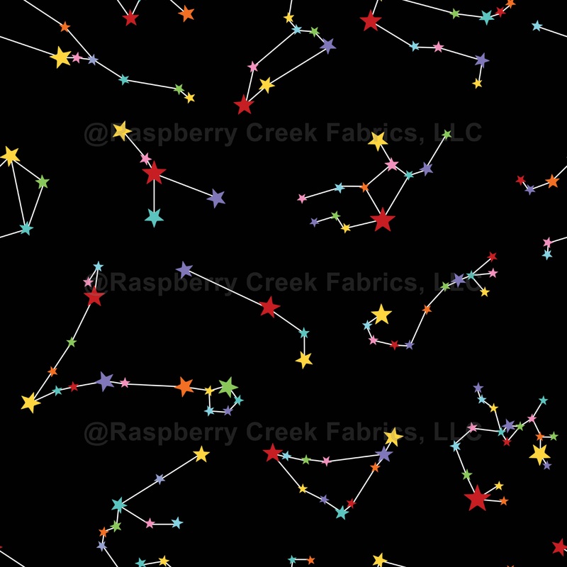 Zodiac Constellations on Black