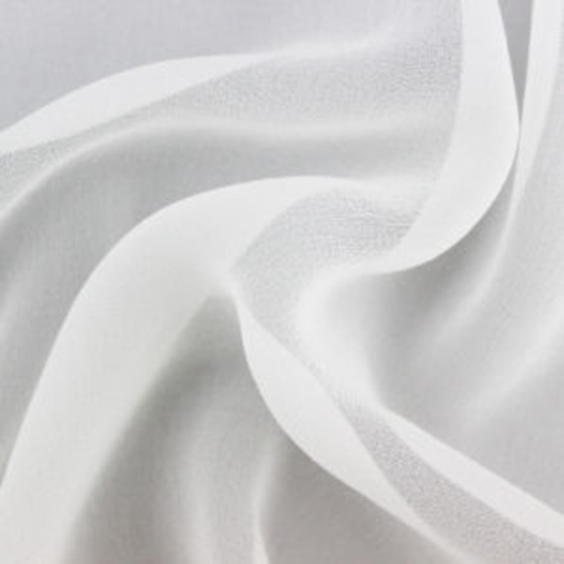 50 yards of 100% silk Georgette 60-95 grams dyeable 44" wide ivory