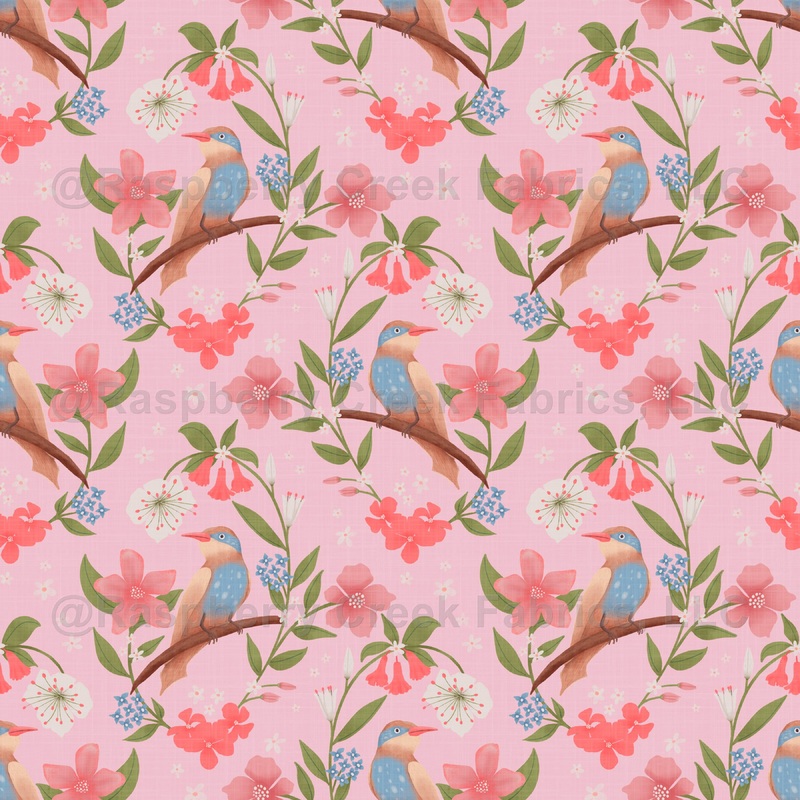 Scandinavian Bird Floral