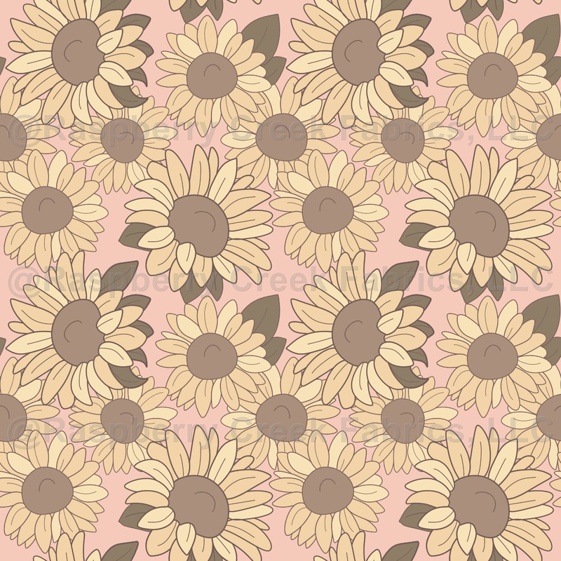 Sunflower on Pink