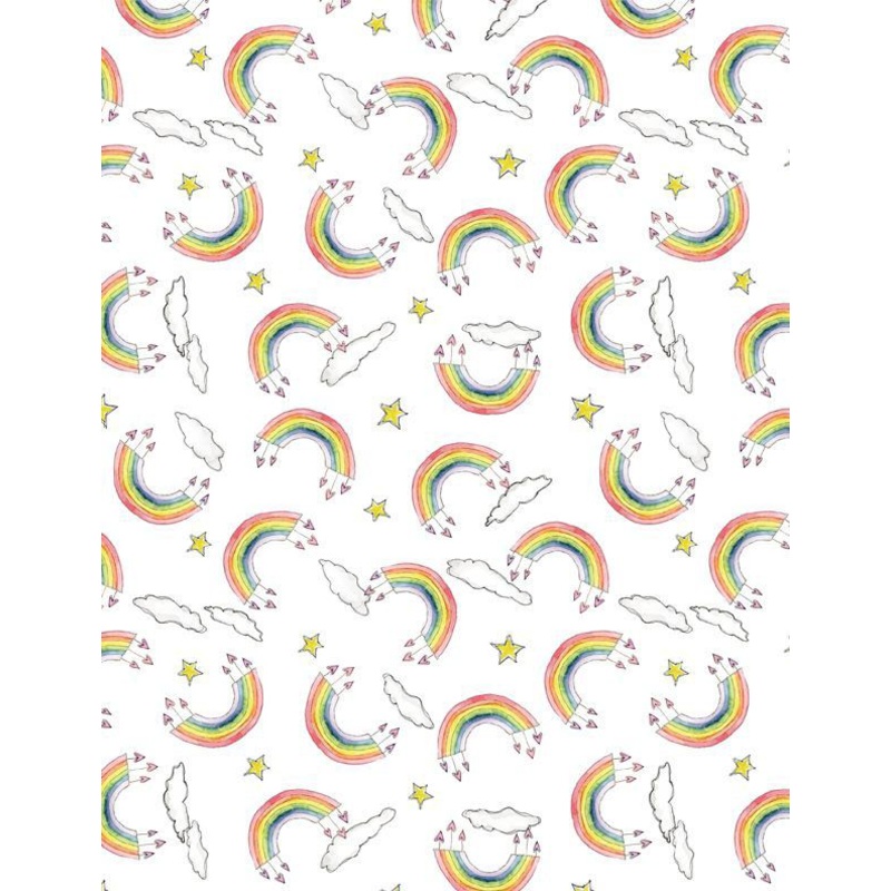 Sweet World - Rainbow Toss on White