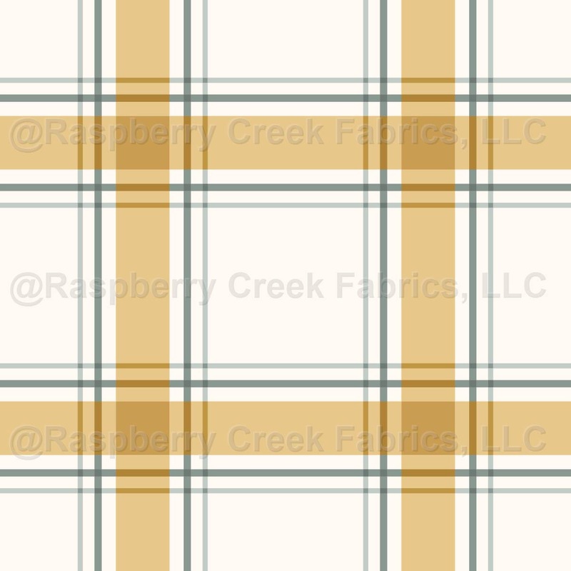 Woven Gingham Look - Buffalo Plaid Tattersall Check - Yellow Green Cream // Idle Bloom