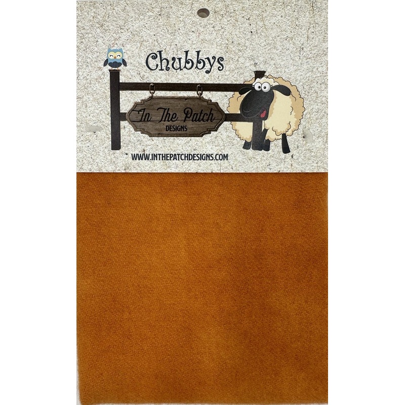 Wool Chubbys 16in Felted Square Primitive Pumpkin Solid # WCH4511I - Special Order