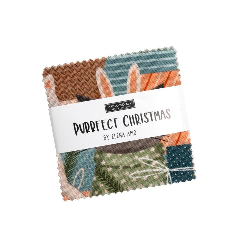 Purrfect Christmas by Elena Amo : Mini Charm Pack