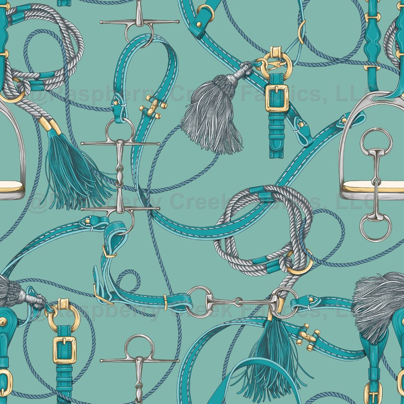Rider Chic - Soft Jade with Teal Tack