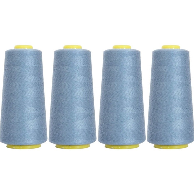 Four Cone Set of Polyester Serger Thread - Oriental Blue 241 - 2750 Yards Each