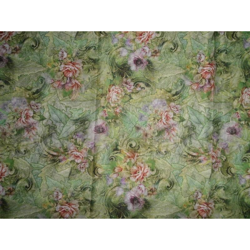 superfine cotton lawn fabric 44" wide digital floral design