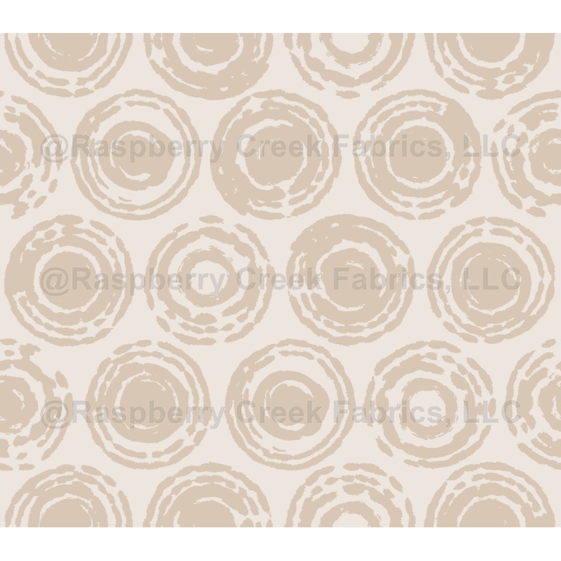 Stone Rings Hand-Painted Circle Texture Sand Beige