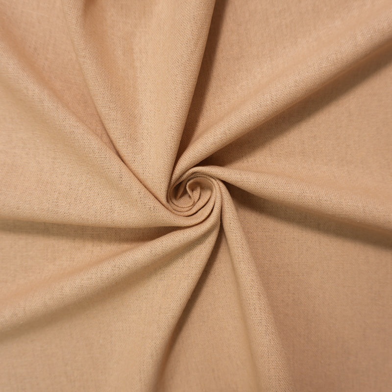 Tan Beige Washed Rayon Linen Solid Reorderable Woven Fabric