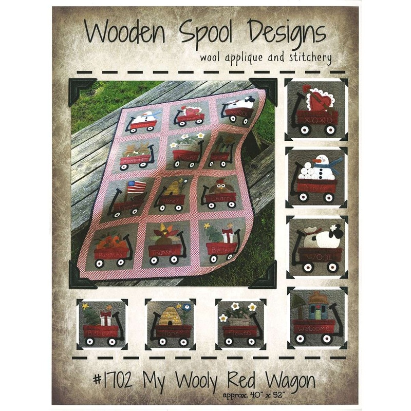 My Wooly Red Wagon Quilt Pattern by Deborah Busby