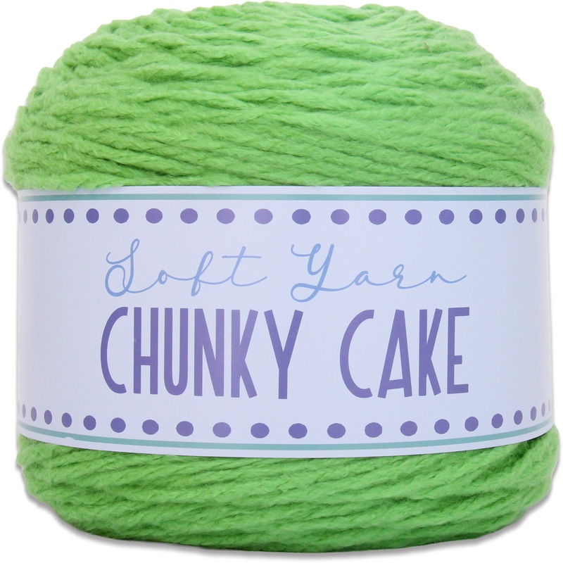 Chunky Yarn Big Cake - Green, 300g (316 Yards) Thick Super Bulky #6