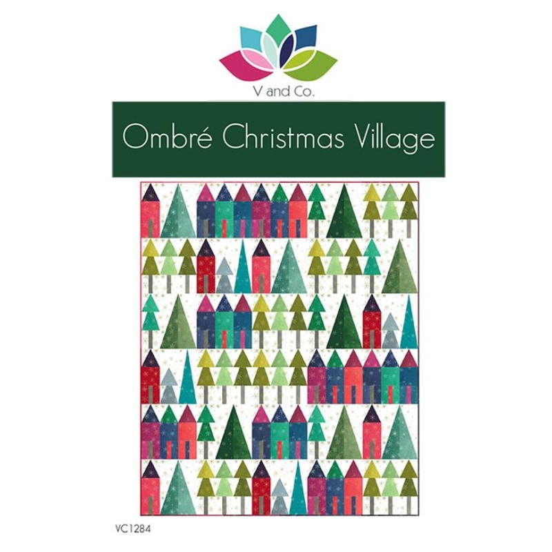 Ombre Christmas Village by V & Co.