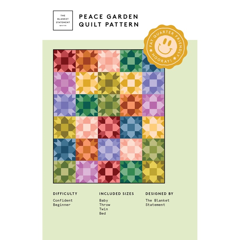 Peace Garden Quilt Pattern by The Blanket Statement