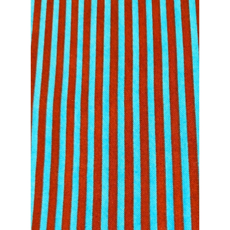 Blue & Burgundy Stripes - GRAPHIX 100% cotton fabric by Paintbrush Studio Design