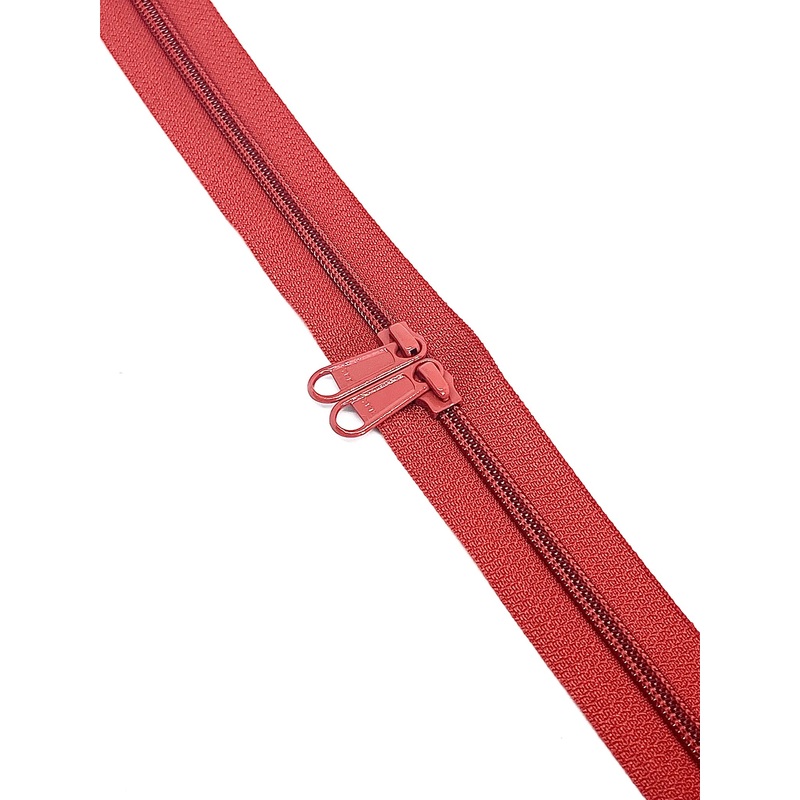YKK Nylon No.5 Zip Chain - Rust - Colour No 025