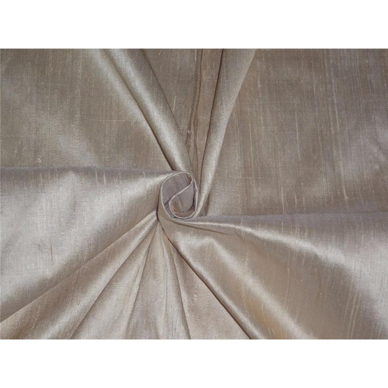 100% PURE SILK DUPIONI FABRIC CREAM 54" WITH SLUBS*