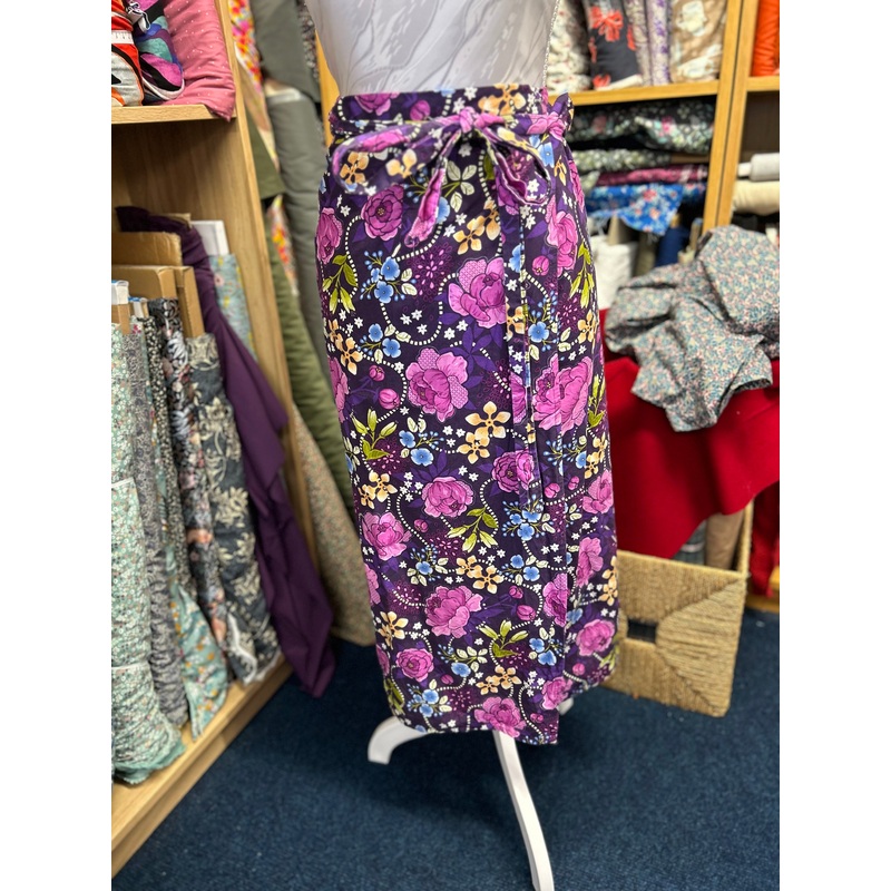 Pattern free wrap skirt with Ava 21st May