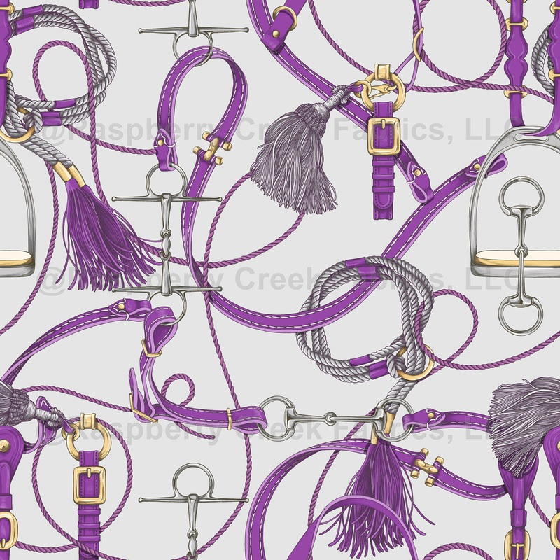 Rider Chic - White with Lilac Tack