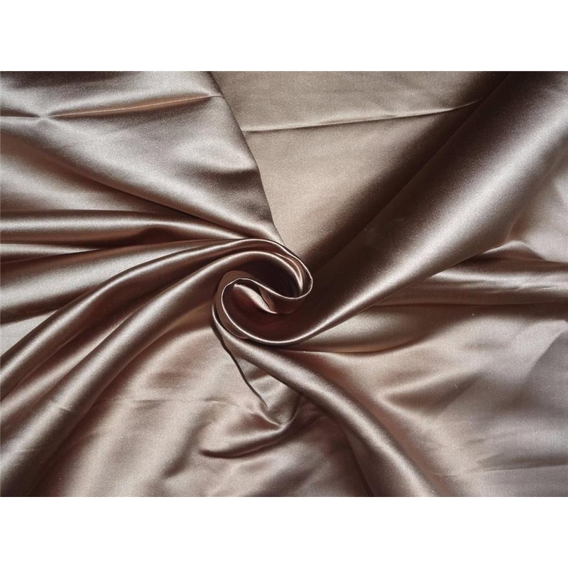 66 MOMME SILK DUTCHESS SATIN FABRIC Antique gold color