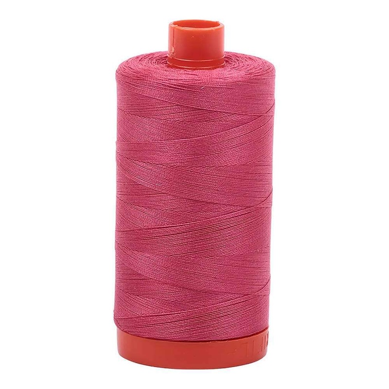 Peony 50wt Aurifil 100% Cotton Mako Thread Large Spool 1,422 yards