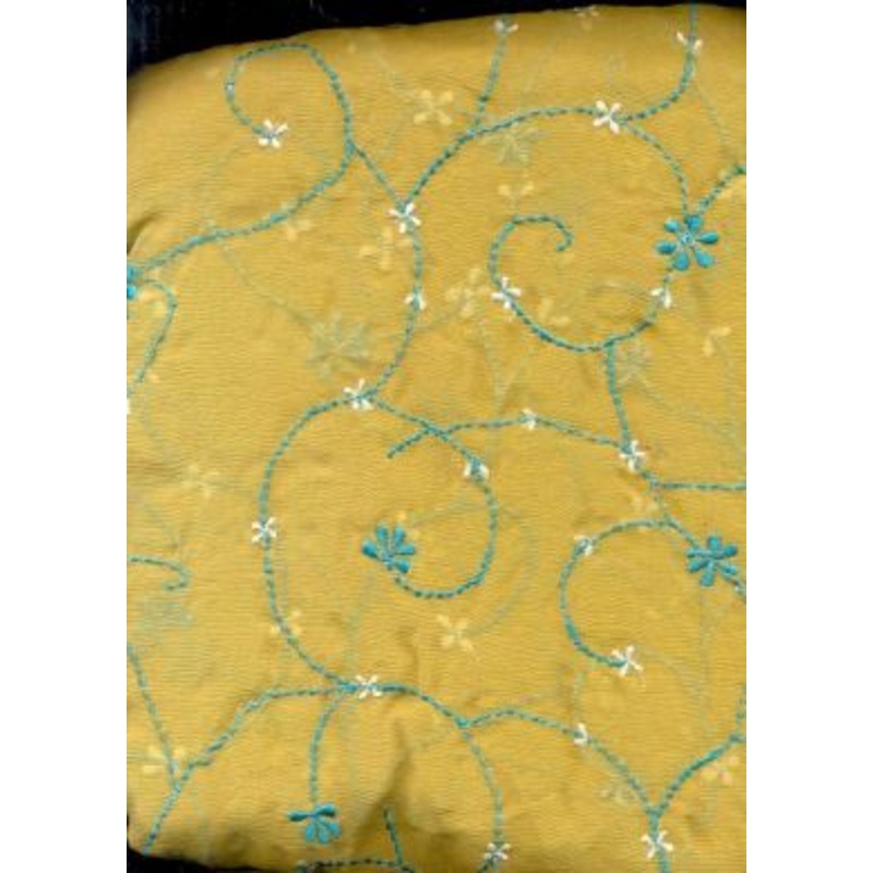 silk chiffon embroidered 44