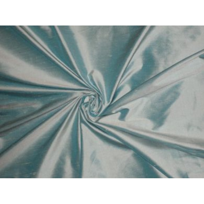 silk dupioni silk 54" width -Water blue colour