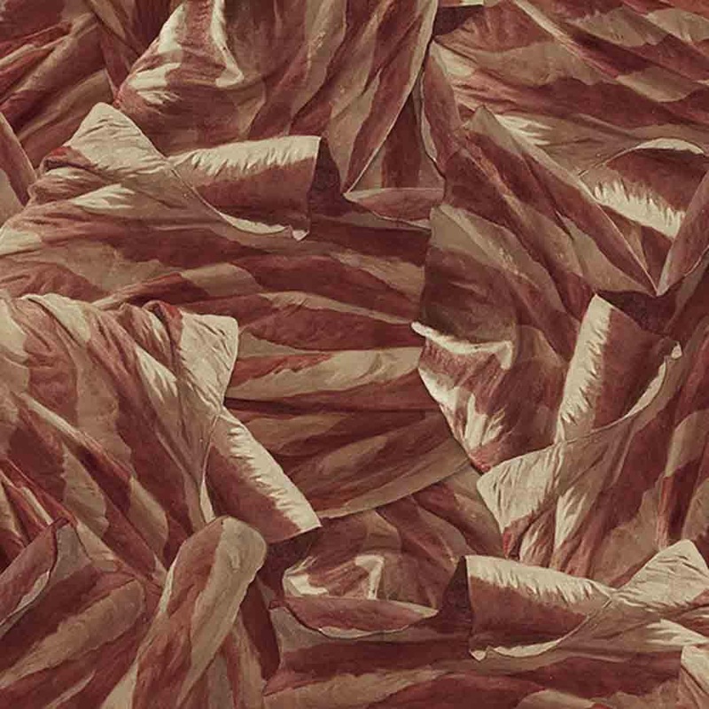 Studio E Fabrics - Washington's Crossing by Funny Girl - Digital Collection - Rumpled Stripes - Pomegranate - Yardage