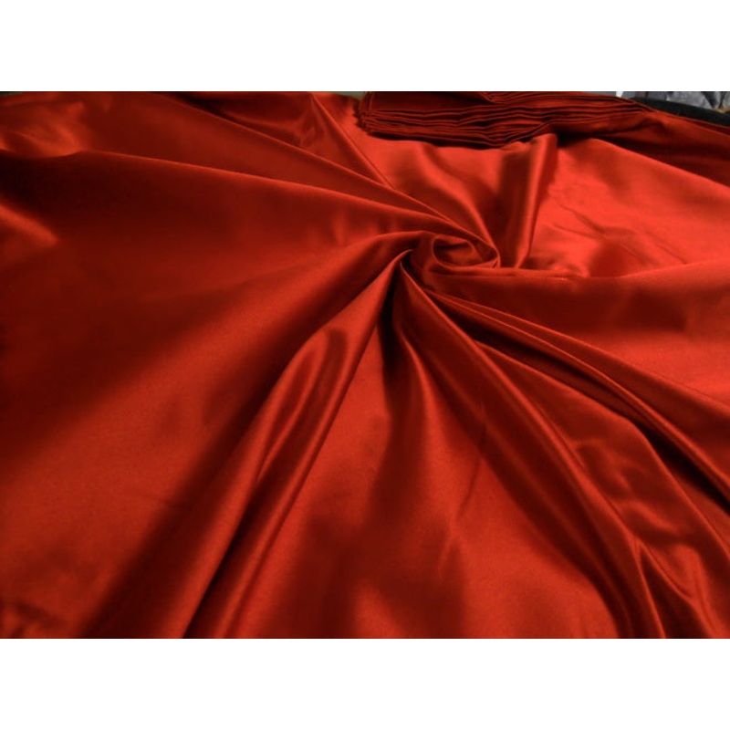 Bright blood red silk taffeta satin weave 54" wide*