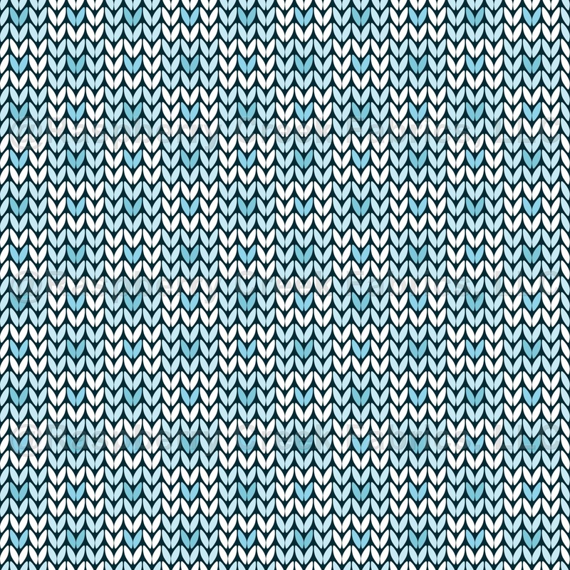 Faux Knitted Wool Comforting Country Warm Nordic Hygge Style hearts turquoise checks white seaside blue