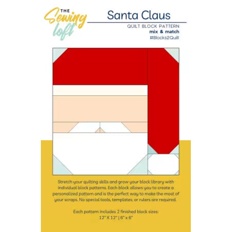 Santa Claus Quilt Block