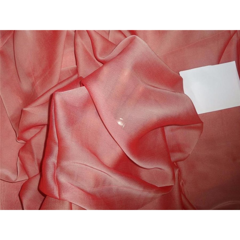 12 mm Silk georgette 44" wide~ SALMON