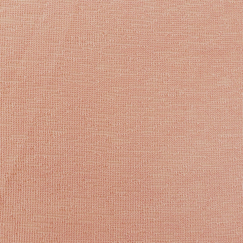 Peach Orange Semi-Sheer Patterned Jacquard Knit Fabric
