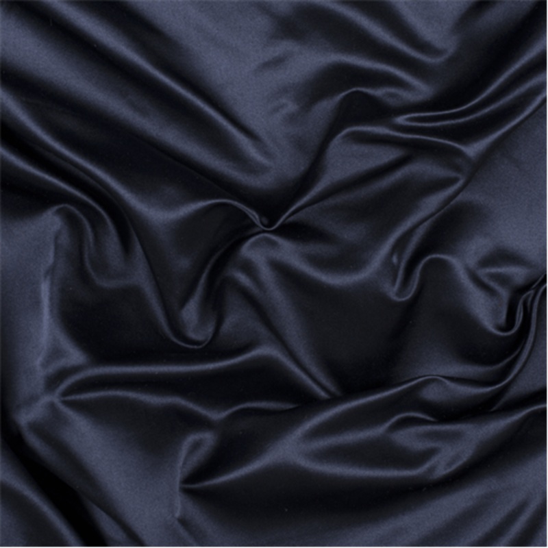 2 YD PC-Runway Silks Navy Blue Silk Duchess Satin Fabric - Reorderable