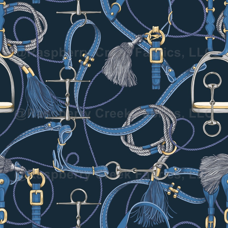 Rider Chic - Navy with Blue Tack