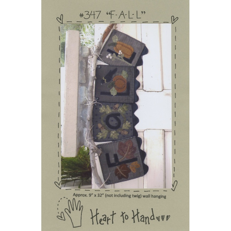F-A-L-L Wool Applique Pattern by Heart to Hand - Special Order